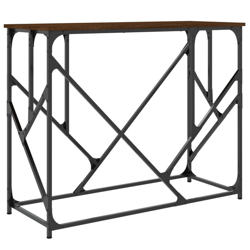 100cm Console Table, Brown Oak