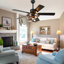 52" Black Farmhouse Ceiling Fan with Light and Remote Control, 6-Speed DC Motor, DIY Shape Adjustable Ceiling Fan for Bedroom, Living Room