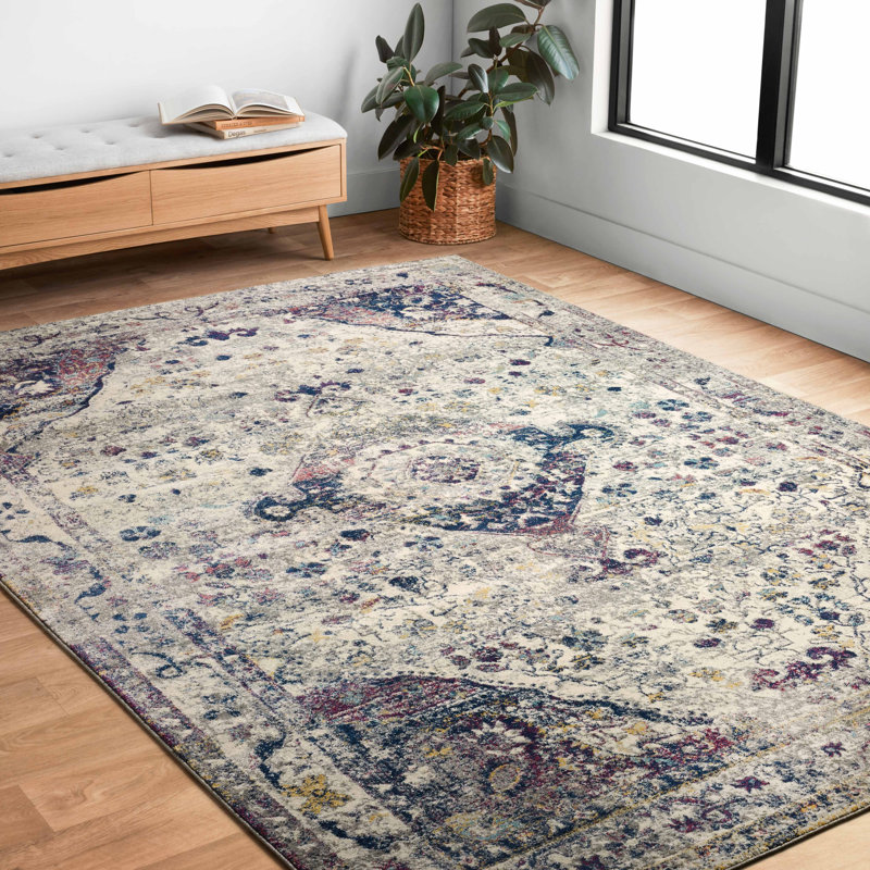 Palmore Oriental Indoor Rug, Rectangle 2'7" x 10'