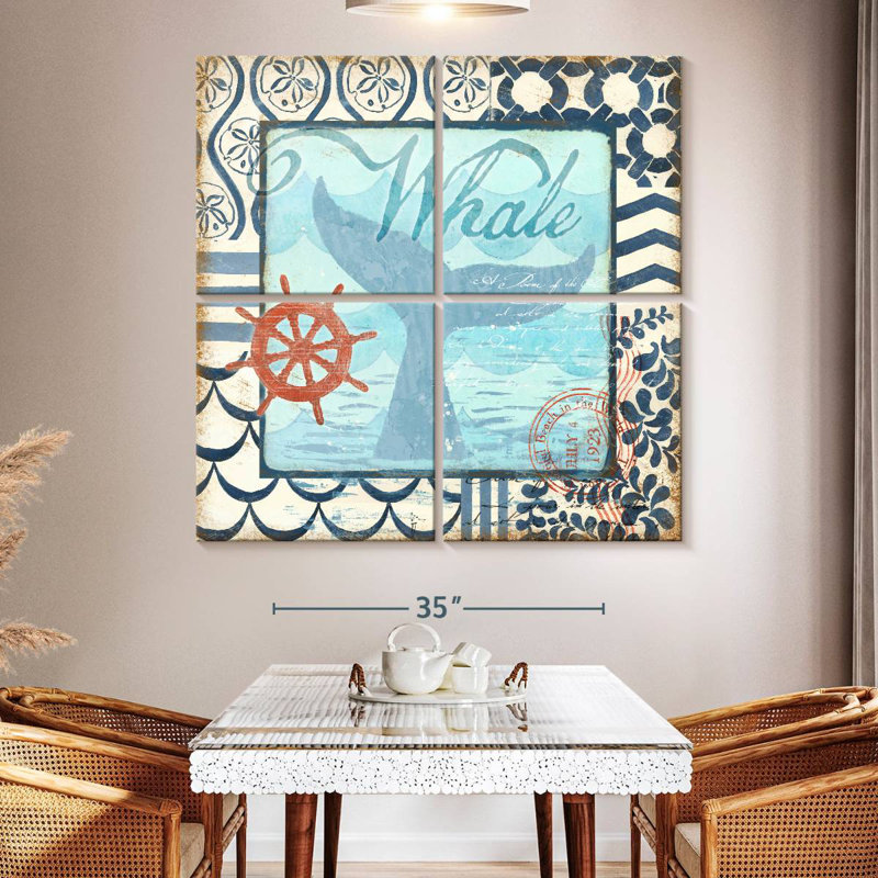 Brampt Ocean Depths Whale Tail, 50" H x 50" W