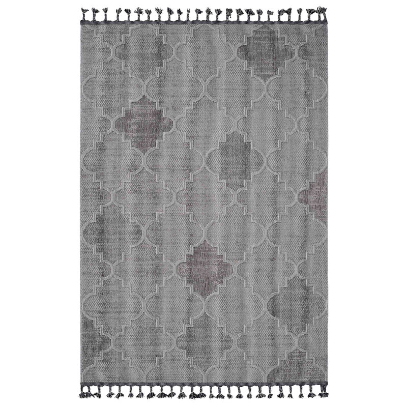 Guros Collection Trellis Indoor Outdoor Area Rug, Rectangle 7'9" x 10'