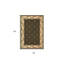 Tapis vert foncé et ivoire Meira-1390422697