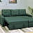 Convertible L-Shaped Sectional Sleeper Sofa Bed-775547507