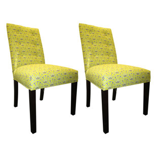 Chaise d'appoint en polyester touffeté de 21 po de largeur (Ensemble de 2)
