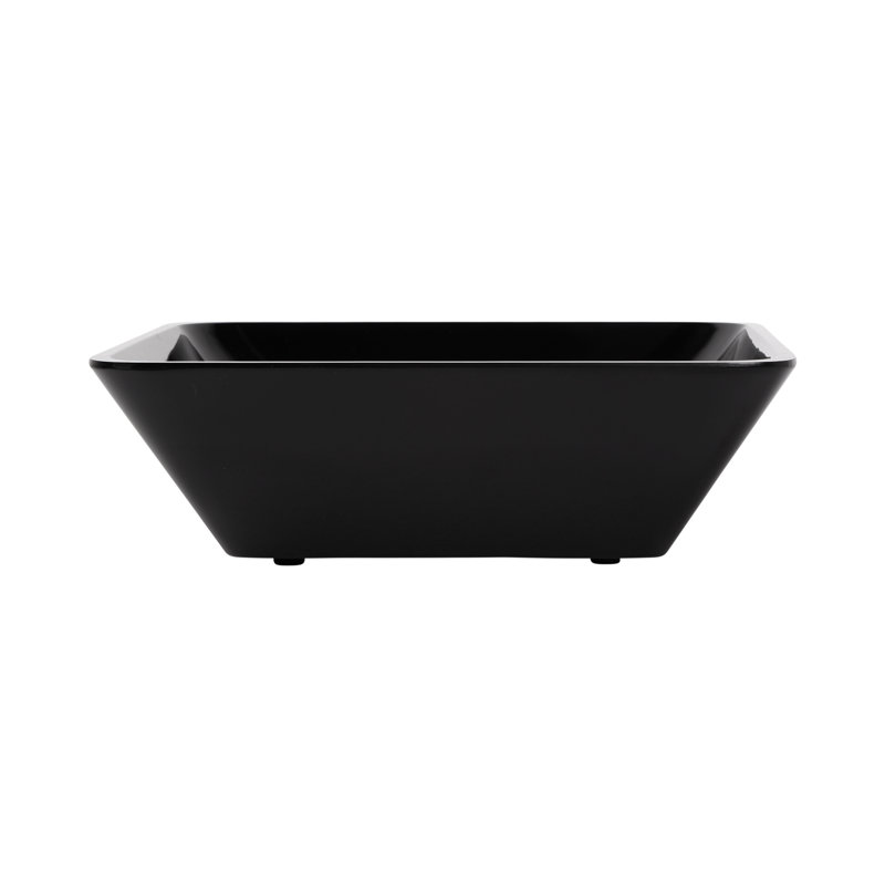Elite Global Solutions Belize Melamine Serving Bowl, Black