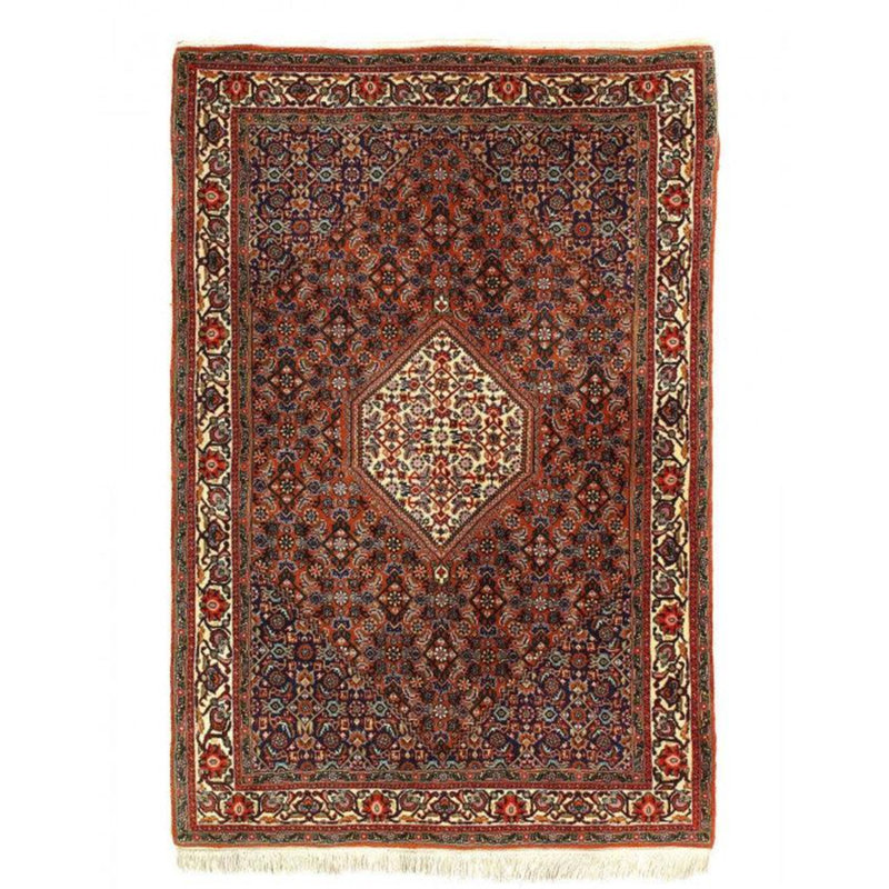 Iklakh Oriental Area Rug in Navy Blue