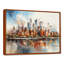 Dreamy New York, paysage rétro, aquarelle - décoration murale New York-422789784-422789789