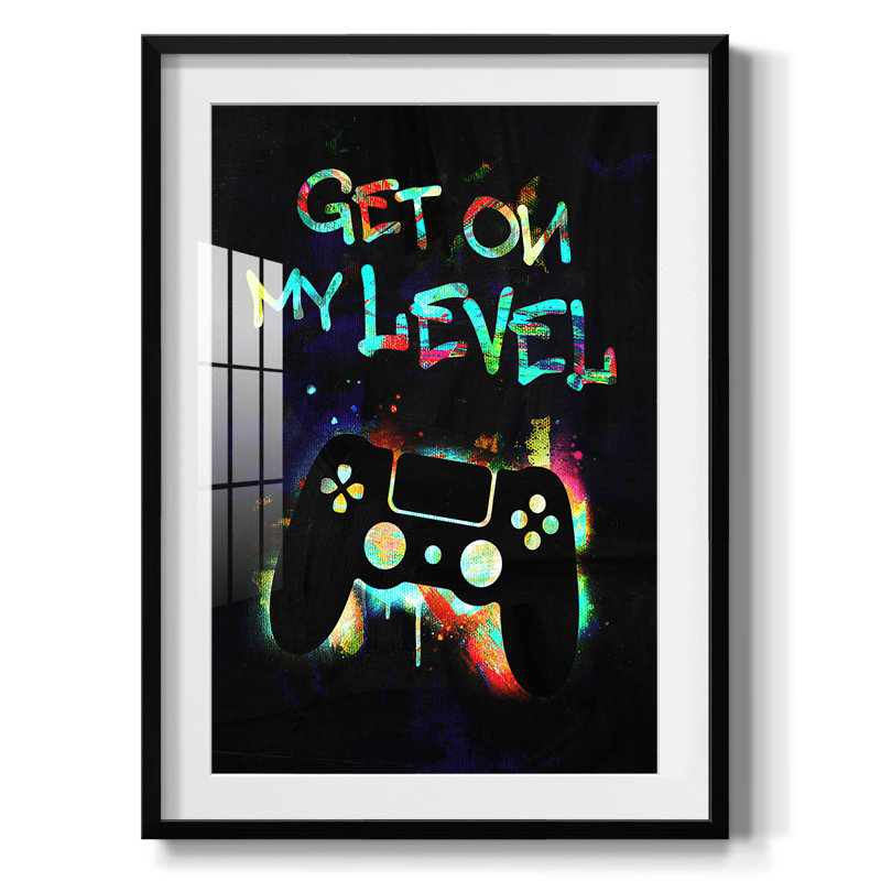 Étiquette Gamer II - impression encadrée, H 25,5 po x l 17,5 po, Noir