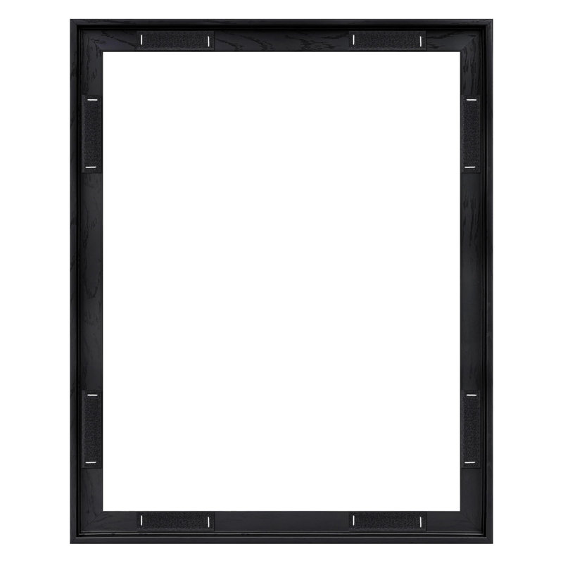 Cadre photo sur toile flottant moderne, Noir, 16 po x 20 po, 16 po x 20 po, Rectangulaire