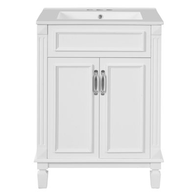 24'' Freestanding Bathroom Vanity With Ceramic Sink