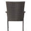 2 pièces de chaises empilables brunes avec design transitionnel, incurvées, 35,25 de hauteur, repas empilable à installation rapide en brun, look, profondeur 25,25, facile à utiliser