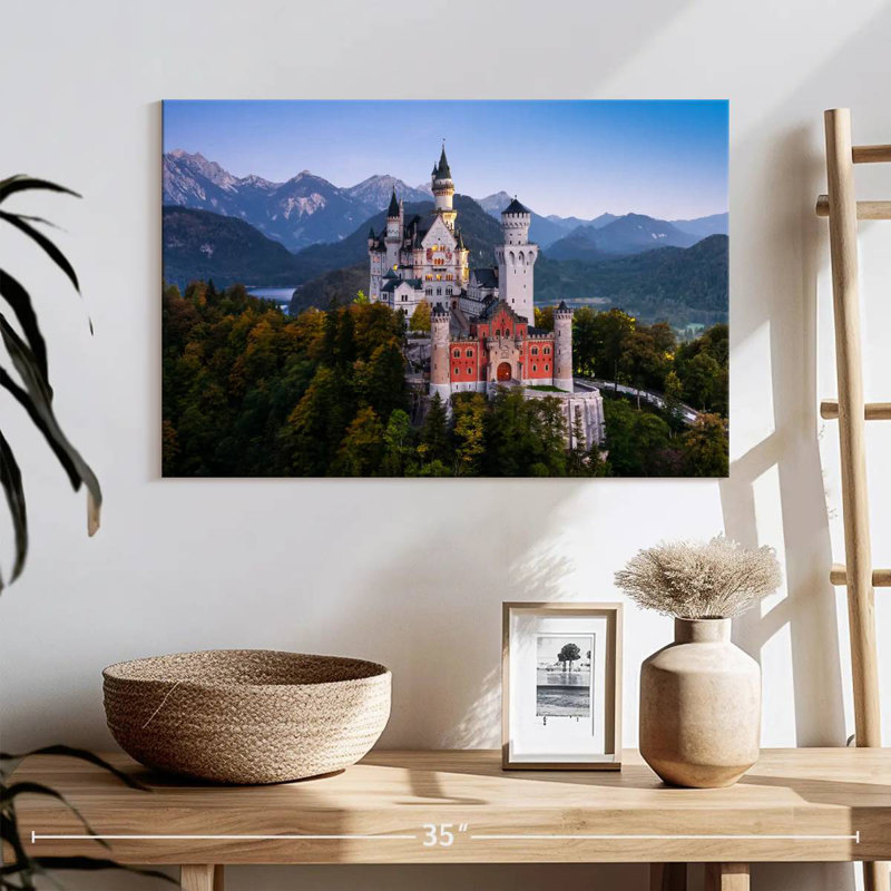 Lilie Scenic Neuschwanstein Castle, H 16 po x l 24 po