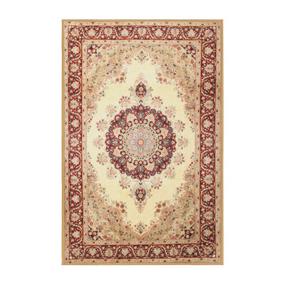 Tapis brun/beige traditionnel Desbois