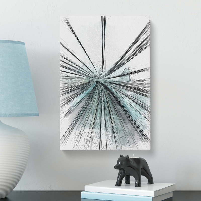 Speeding Ahead in Abstract - Wrapped Canvas Drawing - Wrapped Canvas, 50cm H x 35cm W x 3cm D