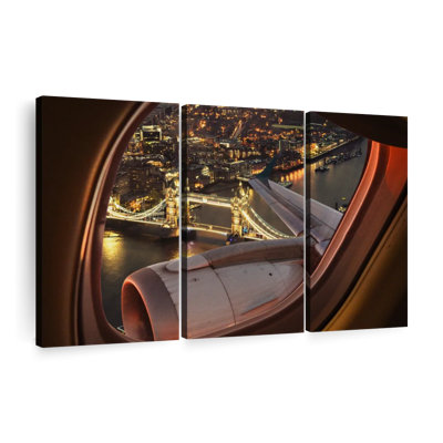 " London Outside Airplane Wall Art "