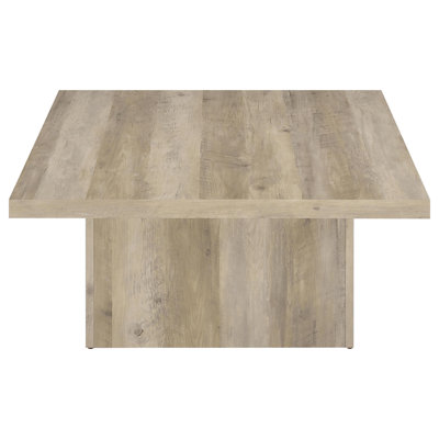Eccleshall 3-Piece Square Coffee End Table Set Distressed Pine
