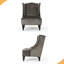 Chaise club à dossier haut