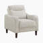 Chaise de salon en chenille texturée et moderne de 32 po avec sièges à ressorts ensachés et accoudoirs inclinés Mirelle-973681952