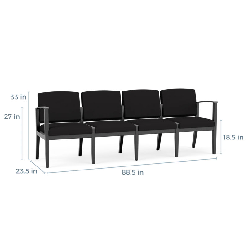 Table de bout en bois Amherst, Visite libre noire, Noir
