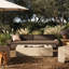 Table de foyer d'extérieur au gaz naturel en béton H 16,00000 po x l 60,00000 po Darshani-246056542-246384752