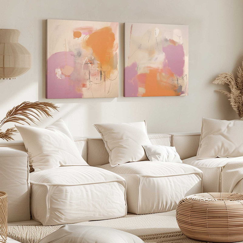 "Cotton Candy Delight" par Golden Glow Interiors 2 - Pièces sur toile, Toile tendue, H 32 po x l 32 po