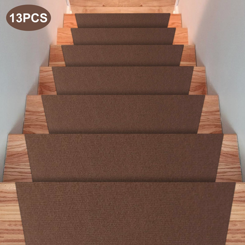Tapis d'escalier adhésif Hoppe, Brun
