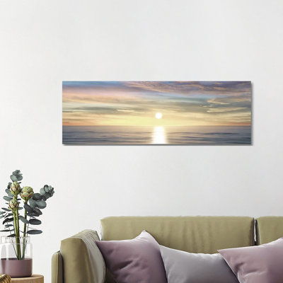 Sunlit Horizon Iii by Maggie Olsen - Wrapped Canvas Panoramic Print