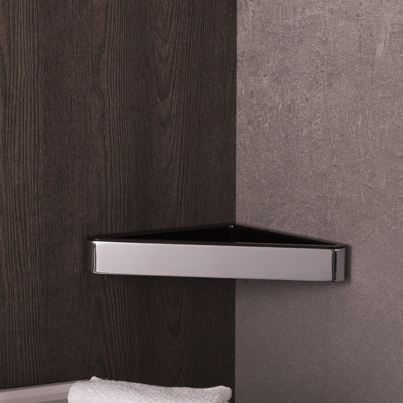 Karn Metal Floating Shelf, Chrome