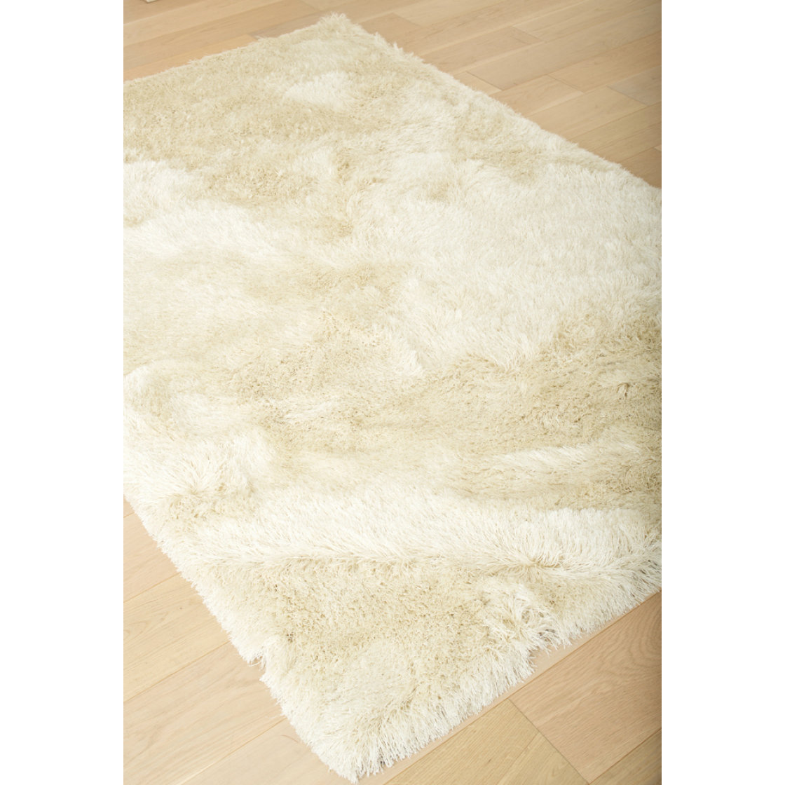 Hokku Designs Shag Ivory Area Rug | Wayfair