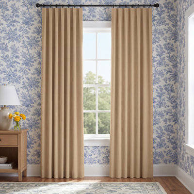Westcliffe Velvet Curtain in Buckwheat