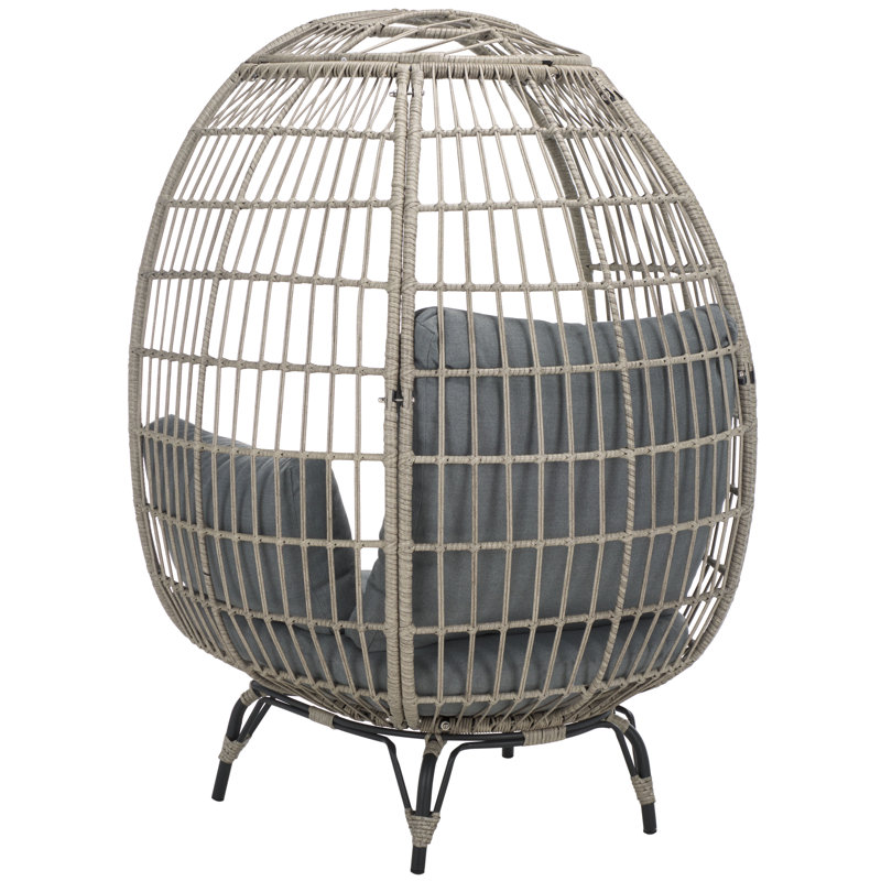 Emmett Outdoor Lounge Chair, Gray