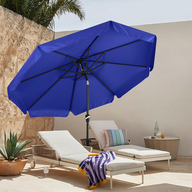 Camaree 270cm Tilt Market Parasol, Blue