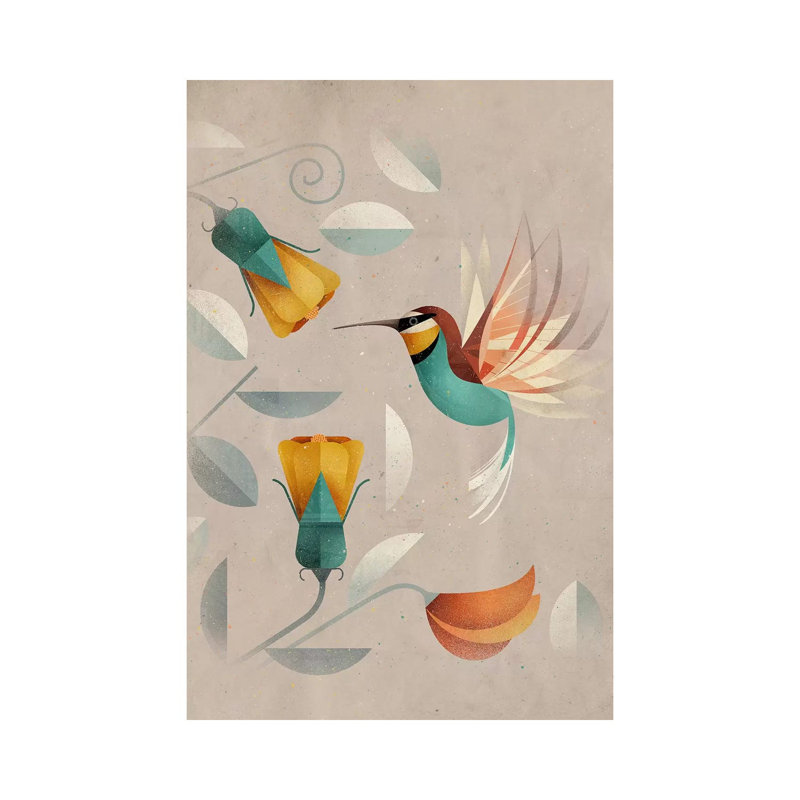 Hummingbird 1 Piece Wall Art on Canvas, 66.04 cm H x 45.72 cm W x 1.91 cm D, Wrapped Canvas