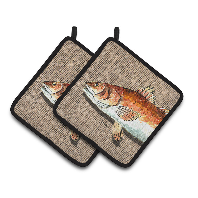 Cuisinier poignée caroline trésors Red Fish