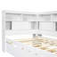 Twin Size Wood Daybed With Storage Shelves, USB And Trundle-965942485