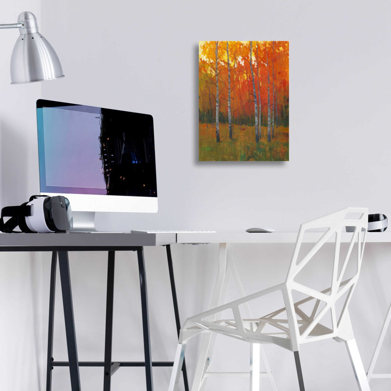 «Changer les couleurs I» par Tim O'Toole, art mural en verre acrylique, H 16 po x l 12 po x P 0,13 po