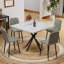 Table de salle à manger carrée, table de salle à manger carrée moderne pour 4 à 6 personnes-1621425278