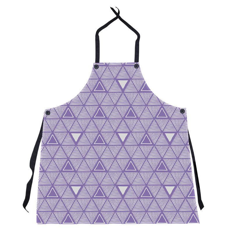 Patricia Geoffrey Bib Apron, Dark Purple/Light Purple