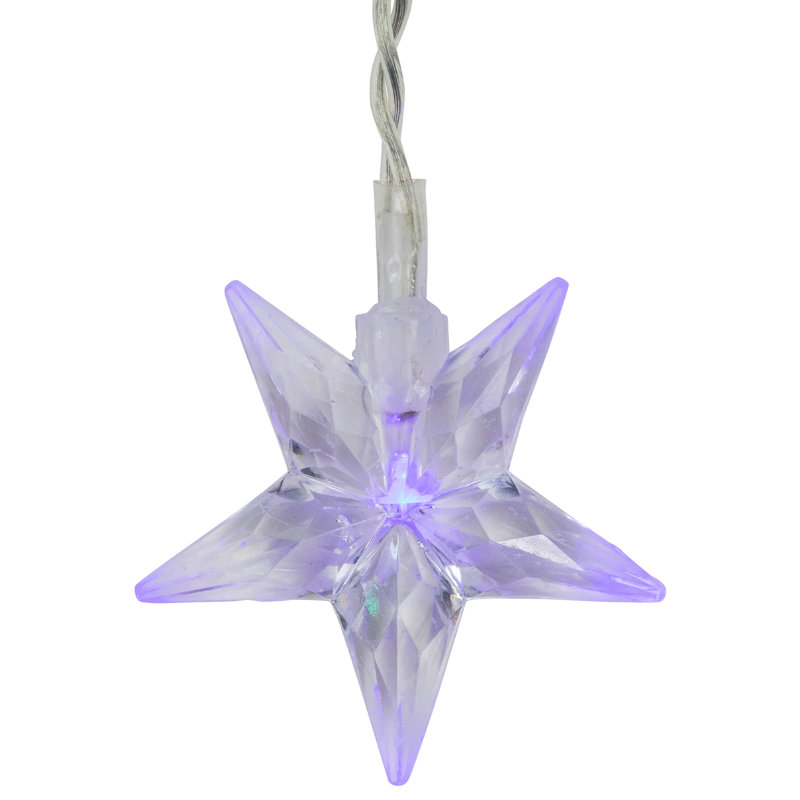 Guirlande de lumières DEL de Noël à glaçons - multicolore - fil transparent de 29,5 pi - 400 carats