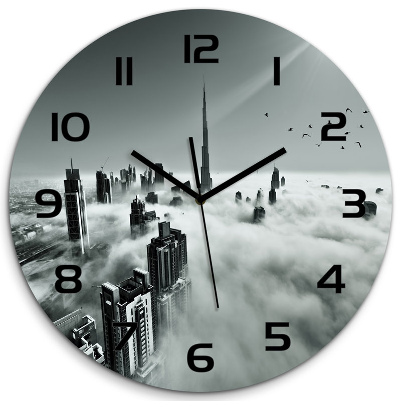 Johnnette Glass Wall Clock