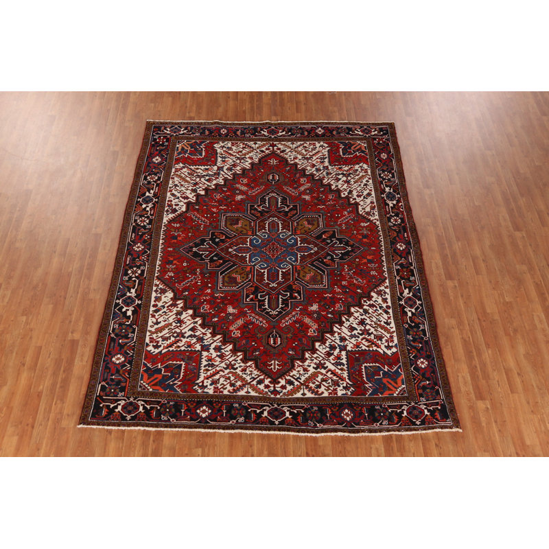 Vegetable Dye Geometric Traditional Area Rug 8x10