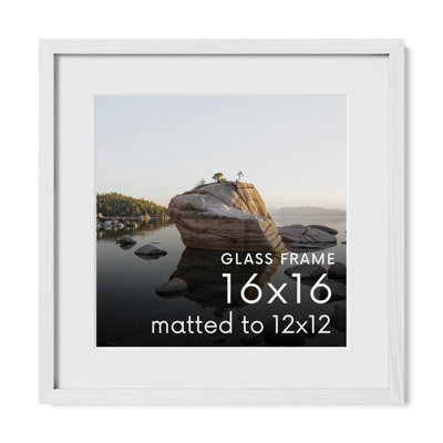 Solid Wood Picture Frame with Glass