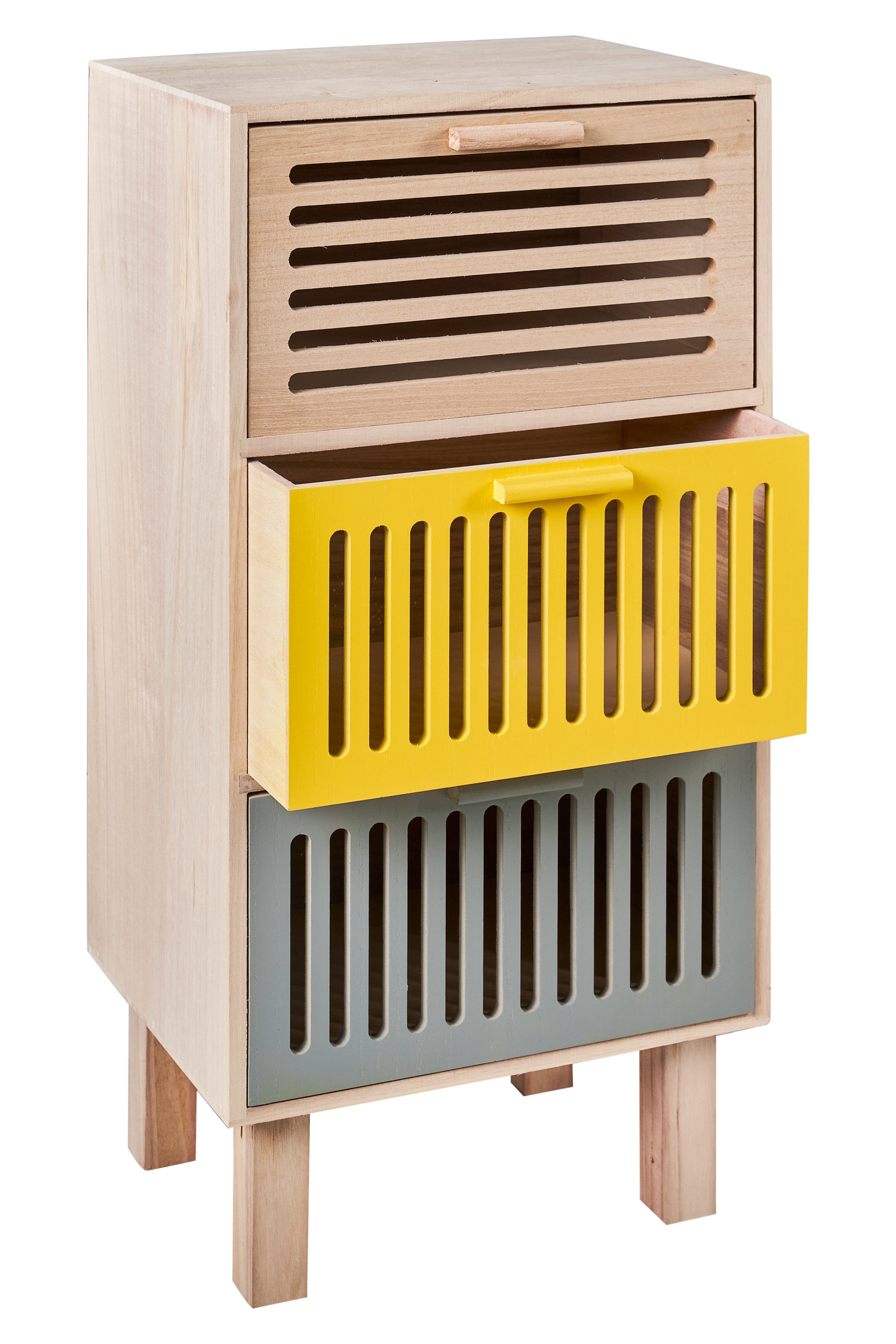 Gergina Solid Wood Bedside Table