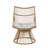 Faux Rattan Club Chair And Side Table Set-79337449