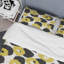 Ensemble de housse de couette en microfibre noir / jaune 2 pièces-187666600