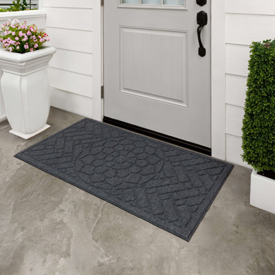 Kesha 48" L Rectangular Recycled Rubber Door Mat