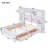 Wooden Bed With All-In-One Cabinet And Shelf-341904051