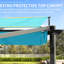 Pergola rétractable bleu lac 11 x 16 pi. Fabrication robuste en aluminium. Auvent de feu. Pare-soleil réglable. Assemblage facile. Multi pour cour, pelouse, piscine. Pergola avec housse de protection contre les intempéries. Cadre. Auvent