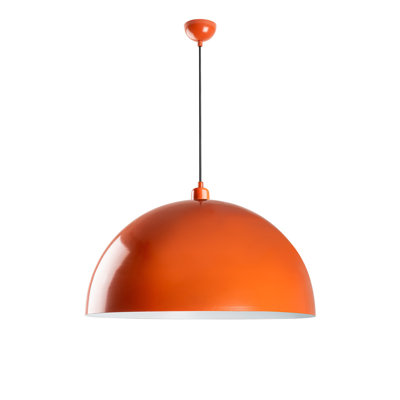 Lustre réglable élégant, structure en métal orange, 23,6 po x 13,8 po | Hauteur: 17,7 - 53,1 pouces | Type de douille: E27 maximum 40 W (ampoule non incluse) | Parfait pour les salles à manger et les espaces de vie, conception moderne avec indice de protection IP20