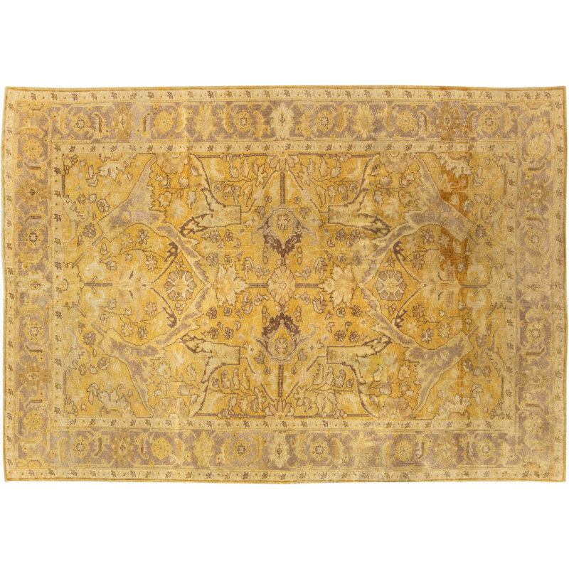 Modern One-of-a-Kind Rectangle 6' X 8'8" Hand Knotted Area Rug